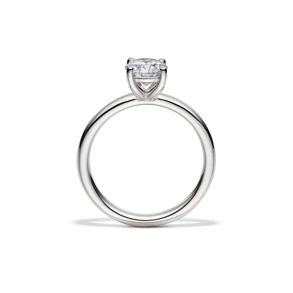 Lab Grown Diamond Solitaire Round Engagement Ring in Platinum (1 ct.) – Image 2 of 4