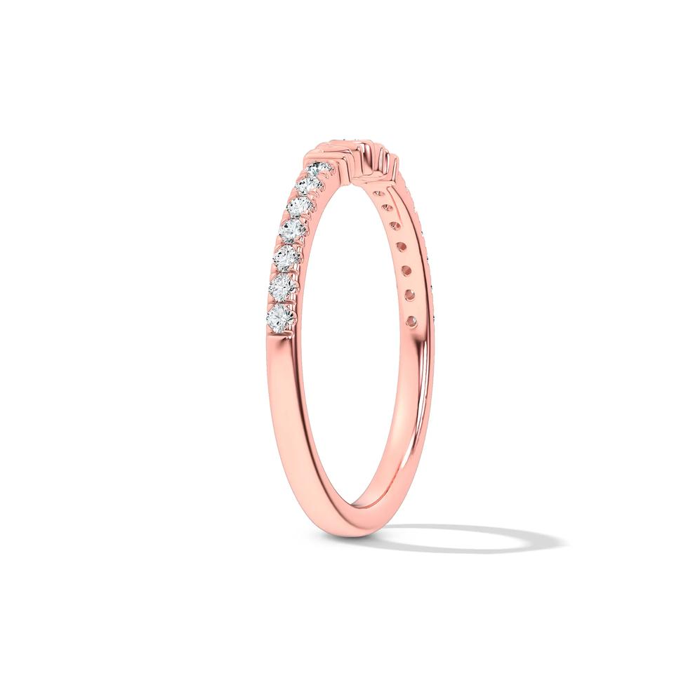 Diamond "Mom" Stack Band in 10K Rose Gold (1/7 ct. tw.) – Image 3 of 4