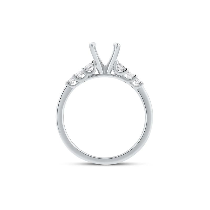 1/4 ct. tw. Round-Cut Diamond Semi-Mount Engagement Ring in 14k White Gold &#40;Setting Only&#41; – Image 4 of 6