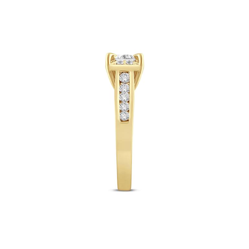 Diamond Princess-Cut Engagement Ring in 14K Yellow Gold &#40;7/8 ct. tw.&#41; – Image 3 of 3