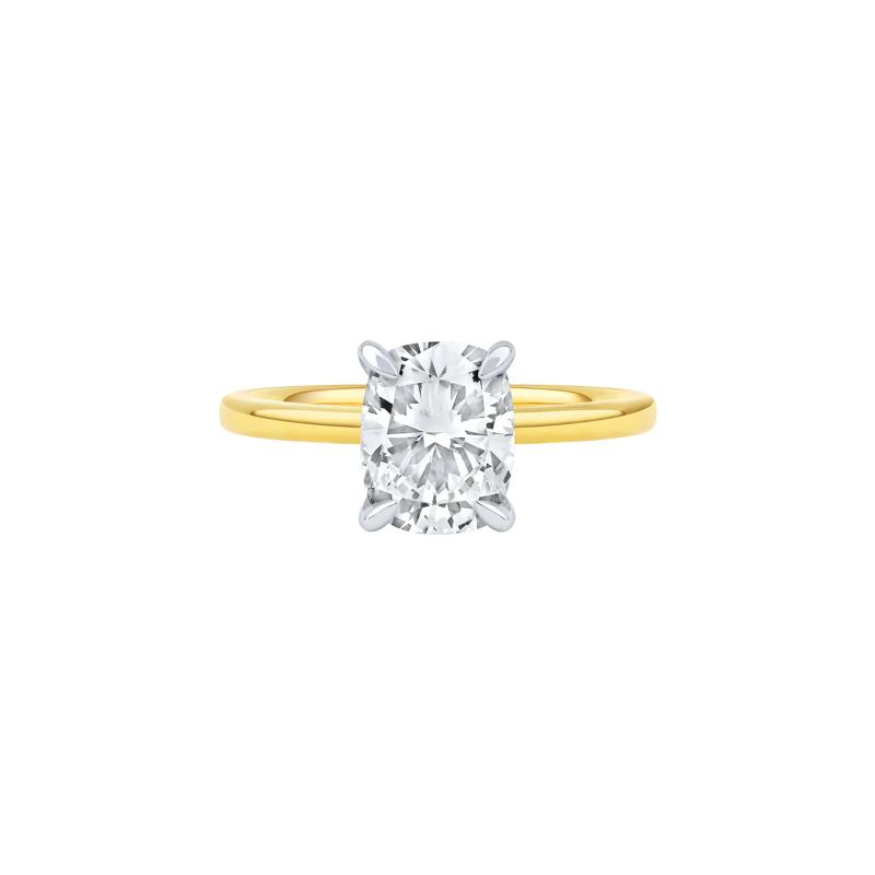 Sutton Lab Grown Diamond Elongated Cushion Engagement Ring in 14K Yellow Gold &amp; 14K White Gold &#40;2 1/7 ct. tw.&#41;  – Image 1 of 4