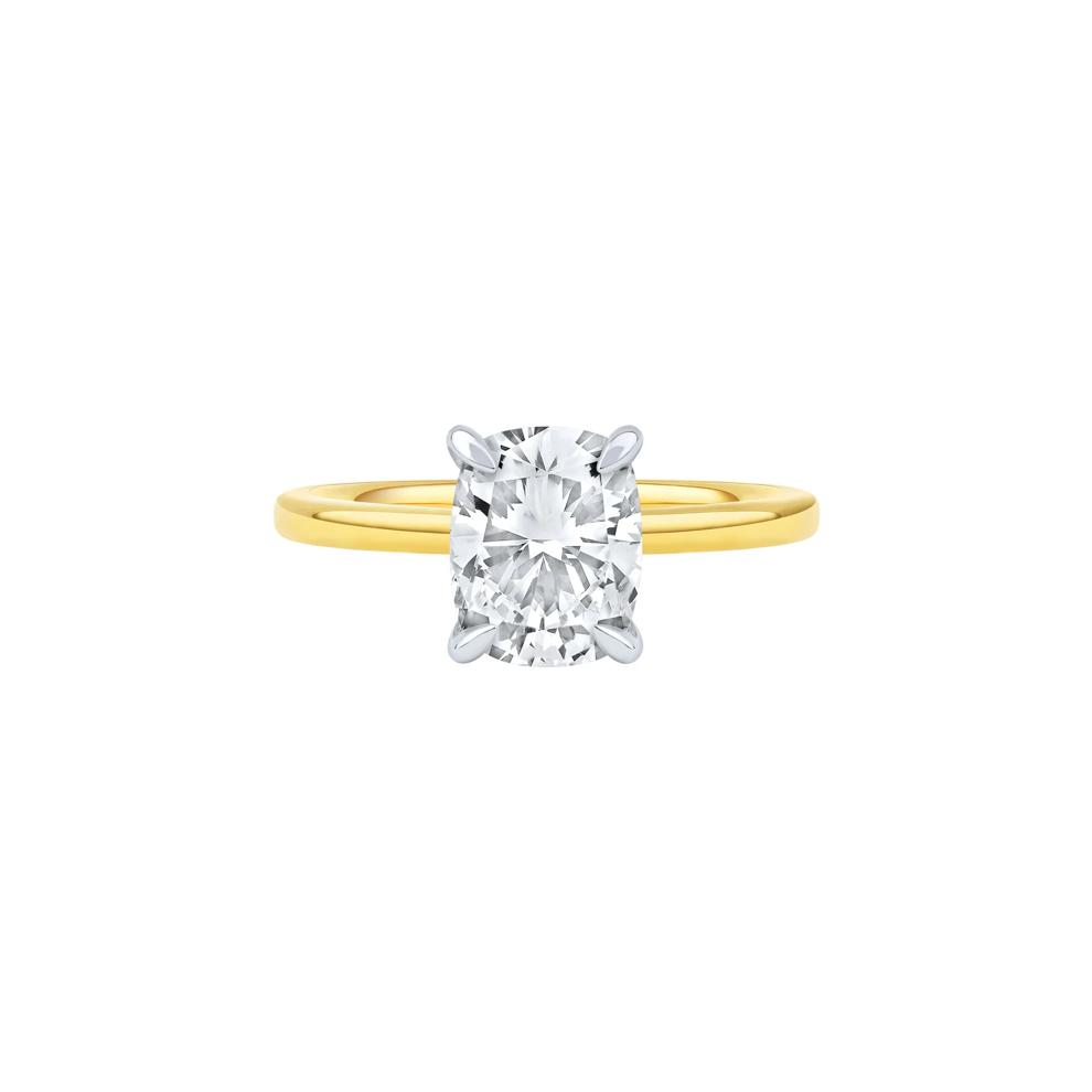 Sutton Lab Grown Diamond Elongated Cushion Engagement Ring in 14K Yellow Gold &amp; 14K White Gold (2 1/7 ct. tw.)  – Image 1 of 4