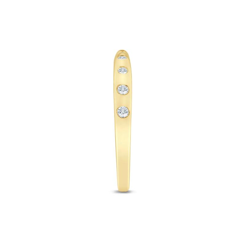 Lab Grown Diamond Burnished Open Band in 14K Yellow Gold &#40;1/10 ct. tw.&#41; – Image 3 of 3