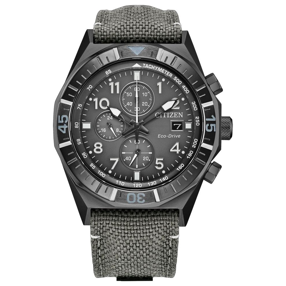 Men's Sports Casual Nighthawk Chrono Watch in Gray Nylon – Image 1 of 2