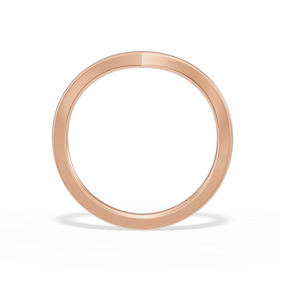Chevron Band in 14K Rose Gold – Image 2 of 4