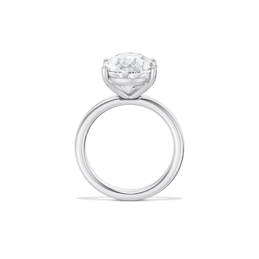 Lab Grown Diamond Pear-Shaped Solitaire Engagement Ring in Platinum (6 ct.) – Image 2 of 4