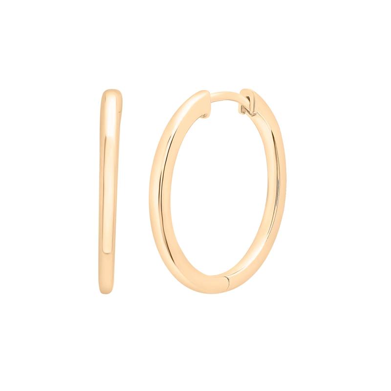 Thin Hoop Earrings in Vermeil, 21MM – Image 1 of 4