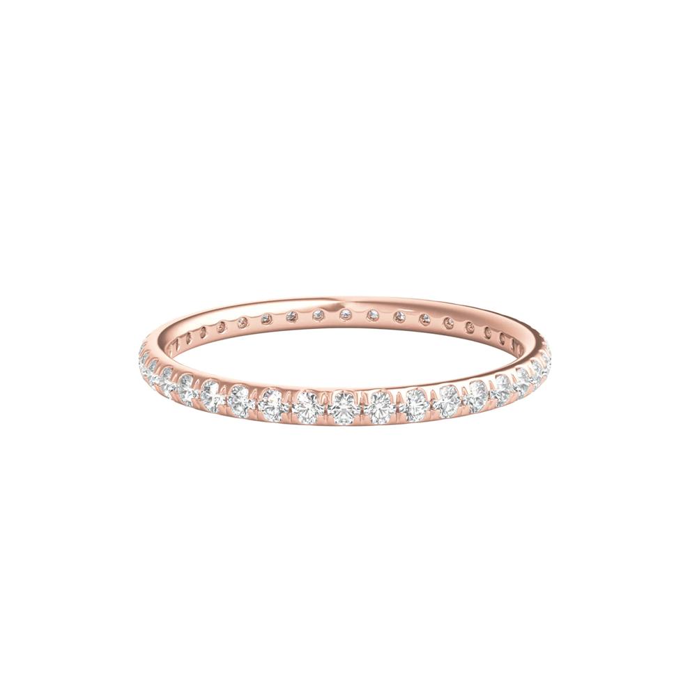 Lab Grown Diamond Comfort Fit Eternity Band in 14K Rose Gold (1/2 ct. tw.) – Image 1 of 3