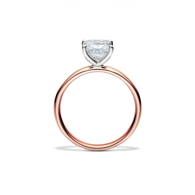 Diamond Princess Cut Solitaire Engagement Ring in 14K Rose Gold (1 1/2 ct.) – Image 2 of 5