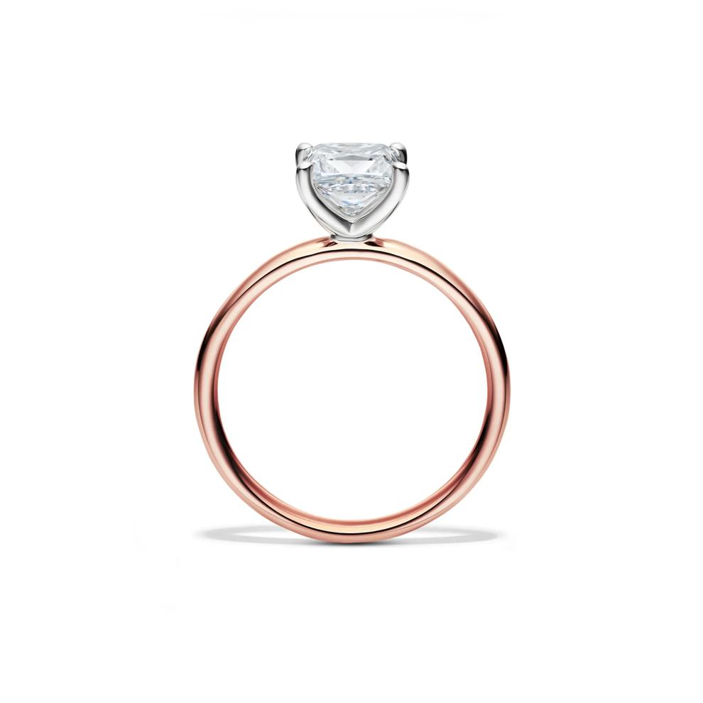 Diamond Princess Cut Solitaire Engagement Ring in 14K Rose Gold (1 1/2 ct.) – Image 2 of 5