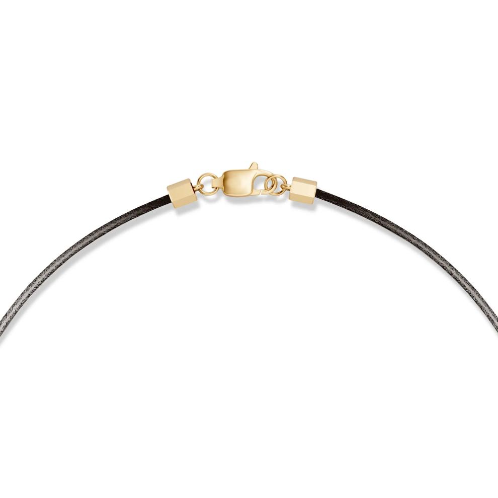 Men's Hex Nut Cord Pendant Necklace in Vermeil – Image 2 of 4