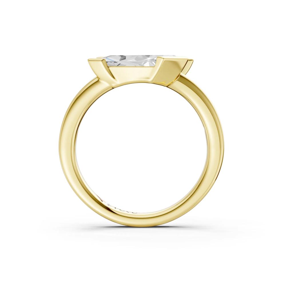 Lab Grown Diamond Kite-Set Ring in 14K Yellow Gold (2 ct. tw.) – Image 4 of 4