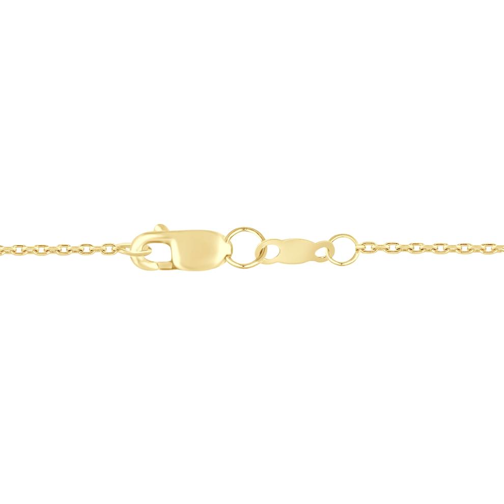 Lab Grown Blue Diamond Drop Necklace in 14K Yellow Gold (1 ct. tw.) – Image 3 of 3