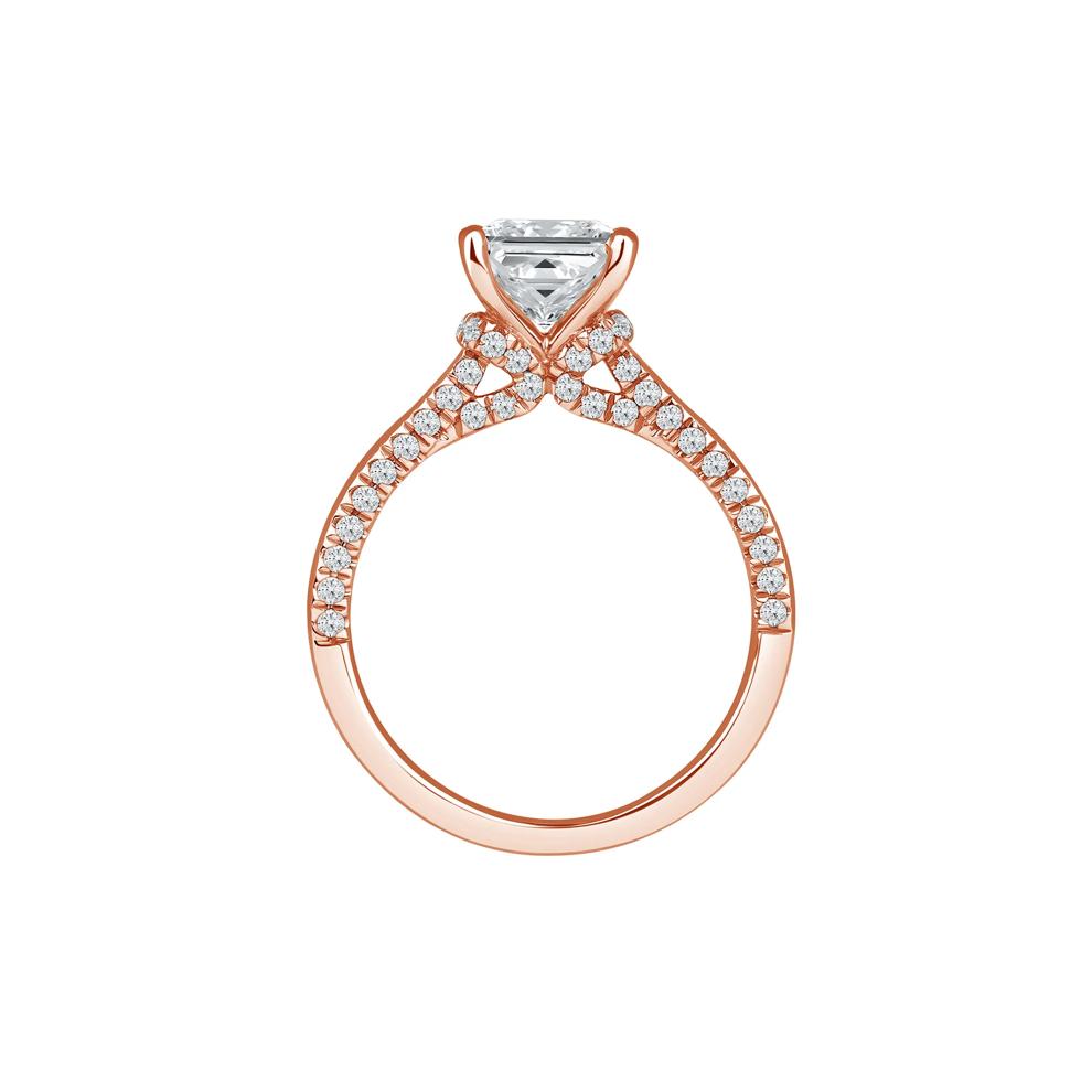 Abigail Lab Grown Diamond Engagement Ring in 14K Rose Gold (2 ct. tw.) – Image 2 of 4
