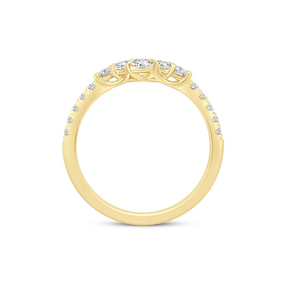 Lab Grown Diamond Contour Band in 14K Yellow Gold (1/2 ct. tw.)  – Image 2 of 3