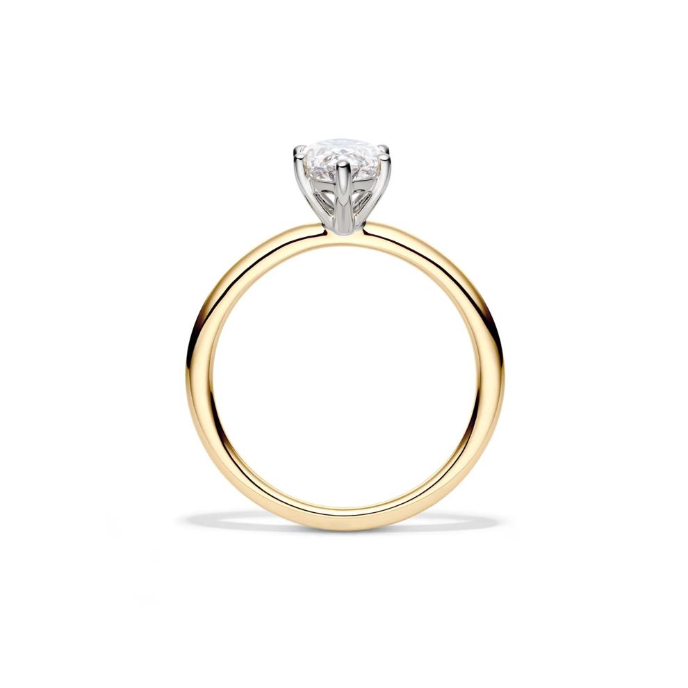 Lab Grown Diamond Solitaire Marquise Engagement Ring in 14K Yellow Gold (1 1/2 ct.) – Image 2 of 4
