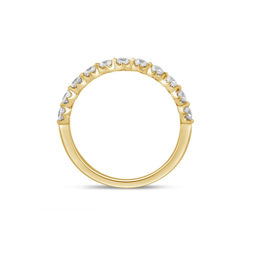 Diamond Anniversary Band with Shared Prongs in 14K Yellow Gold (1/2 ct. tw.) – Image 2 of 3