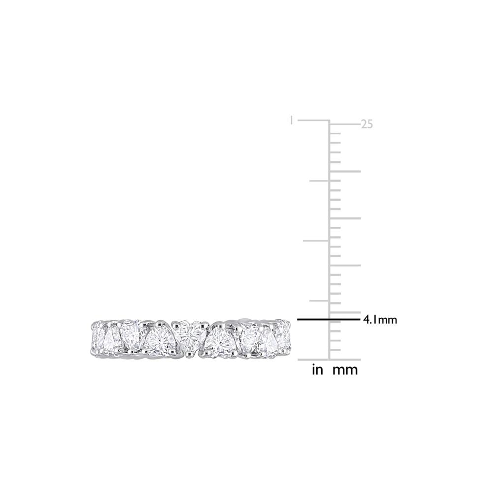 Heart-Shaped Lab-Created Moissanite Ring in Sterling Silver (3 3/8 ct. dew) – Image 7 of 7