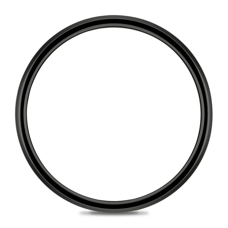 Men&#39;s Band in Black Cobalt, 8MM – Image 2 of 3