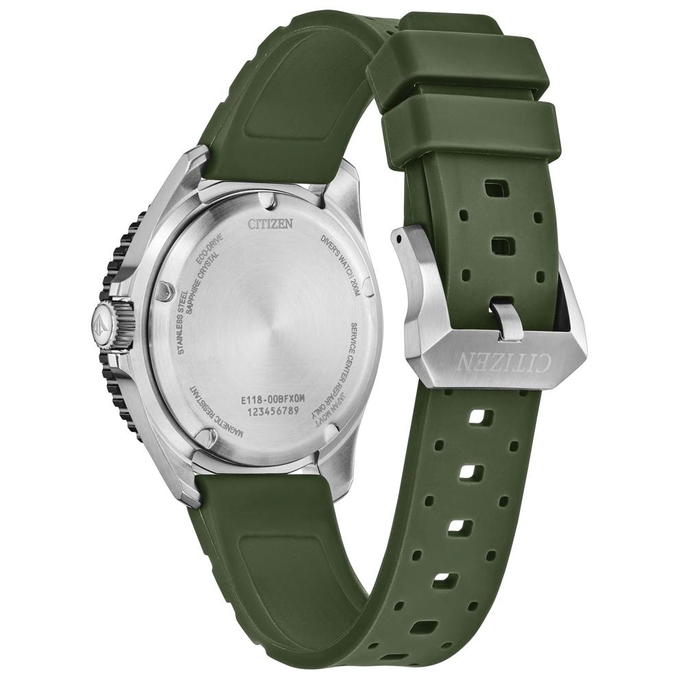 Men's Promaster Dive Watch With Green Polyurethane Strap – Image 2 of 3