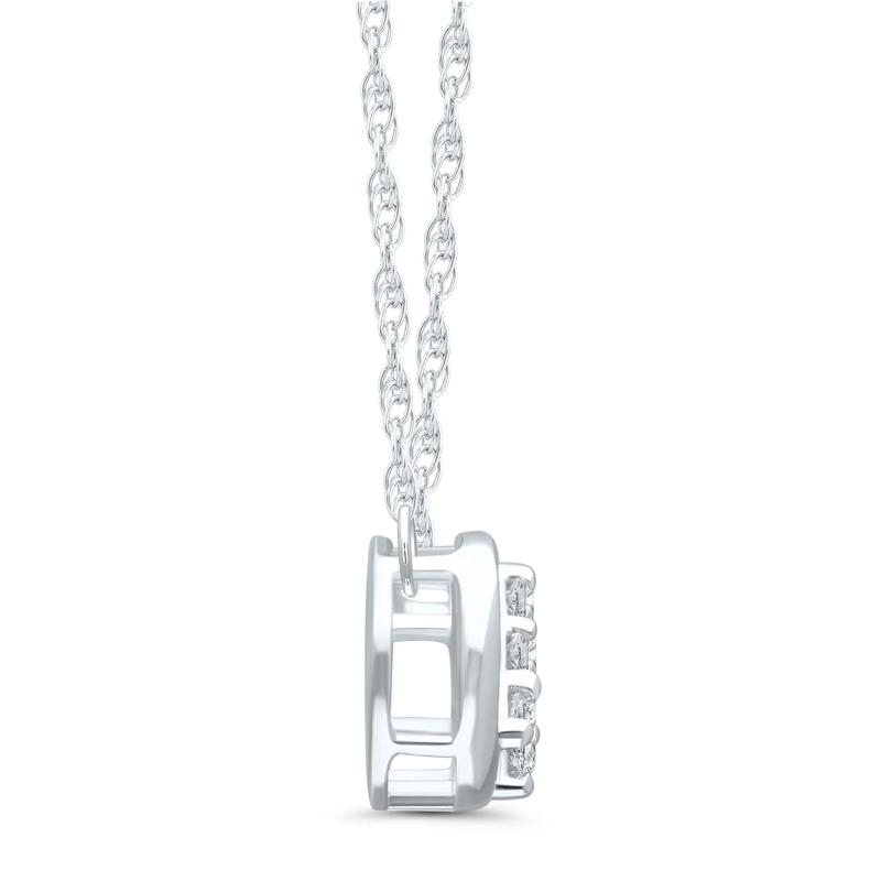 Diamond Infinitiy Pendant in 10K White Gold (1/8 ct. tw.) – Image 2 of 3