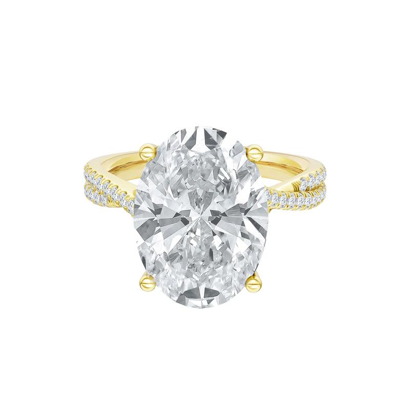 Lab Grown Diamond Engagement Ring in 14K Yellow Gold (6 1/3 ct. tw.) – Image 1 of 1
