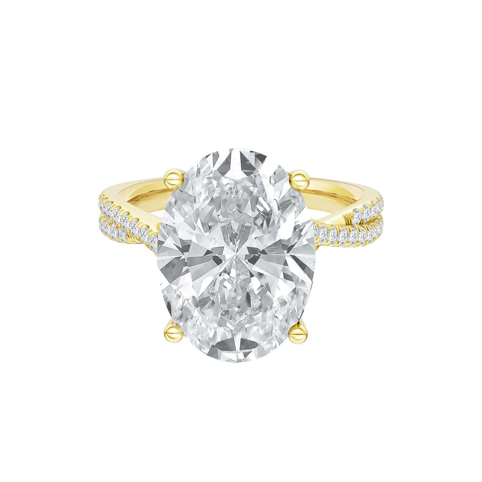 Lab Grown Diamond Engagement Ring in 14K Yellow Gold (6 1/3 ct. tw.) – Image 1 of 1