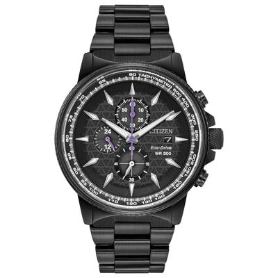 Men's Marvel Black Panther Watch in Black Ion-Plated Stainless Steel, 42MM