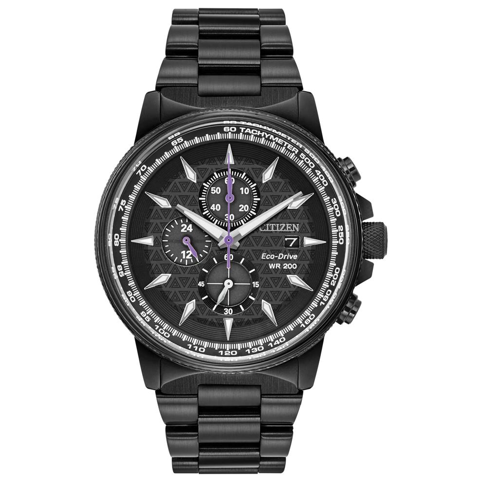 Men's Marvel Black Panther Watch in Black Ion-Plated Stainless Steel, 42MM – Image 1 of 3
