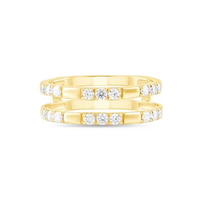 Diamond Insert Ring in 10K Yellow Gold (1/2 ct. tw.)