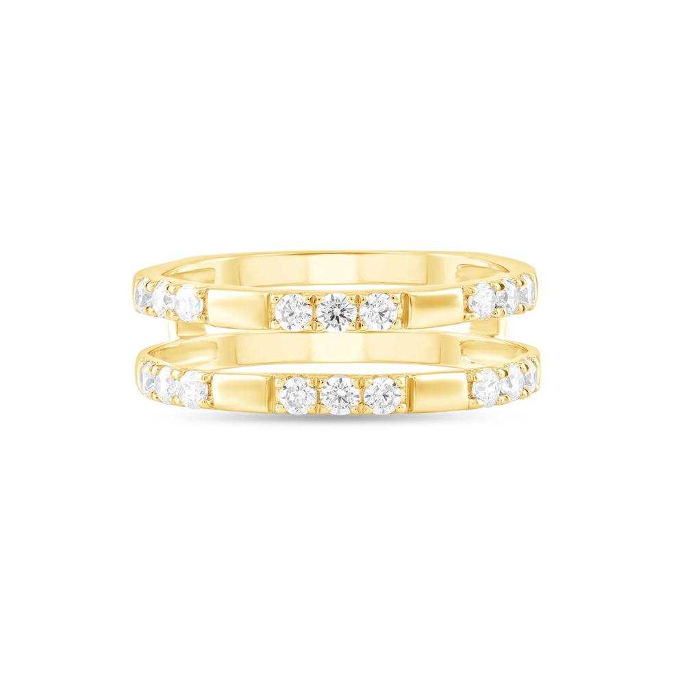 Diamond Insert Ring in 10K Yellow Gold (1/2 ct. tw.) – Image 1 of 4