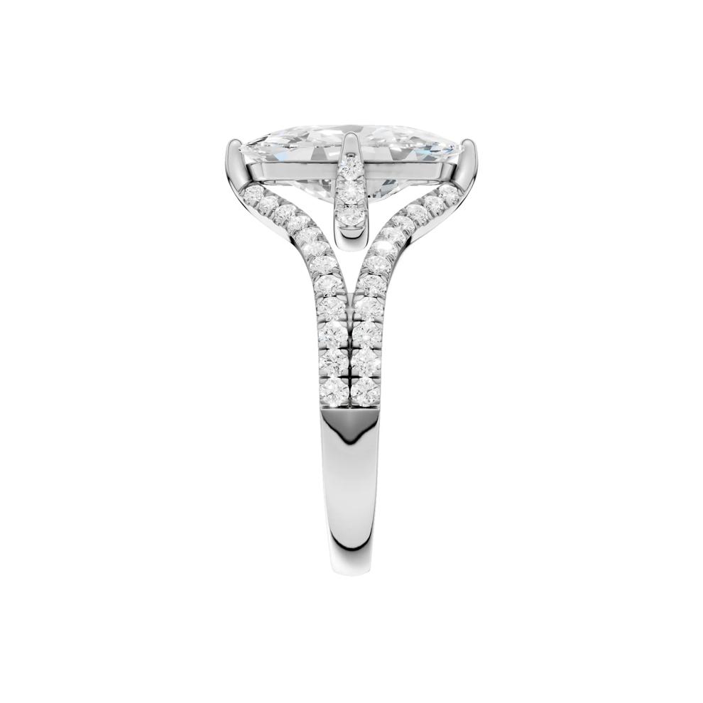 Sisi Lab Grown Diamond Engagement Ring in Platinum (3 1/2 ct. tw.) – Image 3 of 5