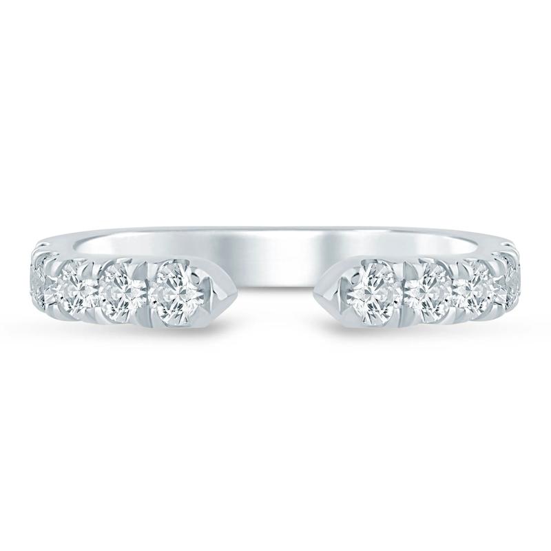 Diamond Open Anniversary Band in 14K White Gold &#40;5/8 ct. tw.&#41; – Image 1 of 3