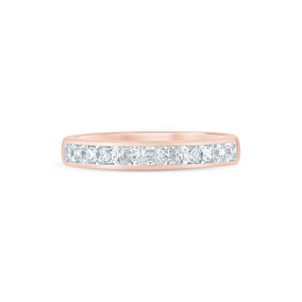 Princess-Cut Diamond Channel-Set Band in 14K Rose Gold (1 ct. tw.) – Image 1 of 3