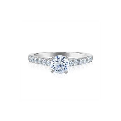 1/2 ct. tw. Lab Grown Diamond Semi-Mount Engagement Ring in 14K White Gold (Setting Only)