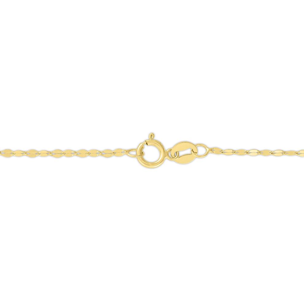 Mirror Chain Cross Pendant in 10K Yellow Gold (1/10 ct. tw.) – Image 3 of 3