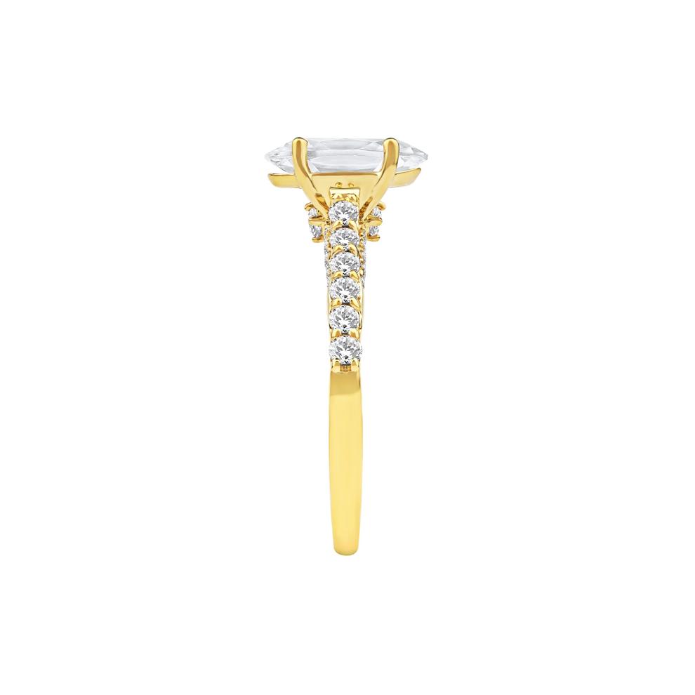 Daphne Lab Grown Diamond Engagement Ring in 18K Yellow Gold (2 1/2 ct. tw.) – Image 3 of 5