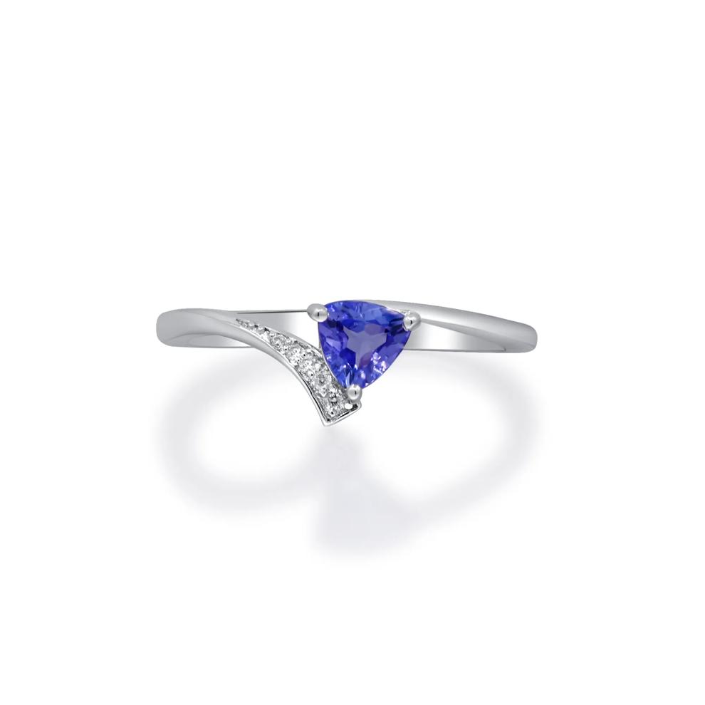 Tanzanite and Diamond Accent Ring in Sterling Silver – Image 5 of 5