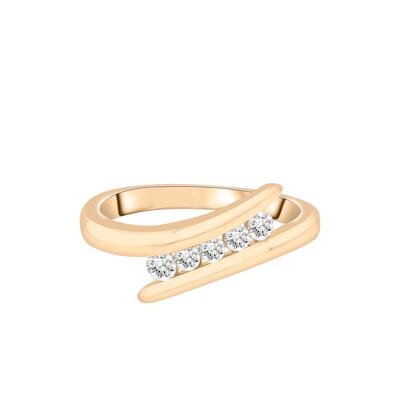 Diamond Bypass Ring in 10K Yellow Gold (1/4 ct. tw.)