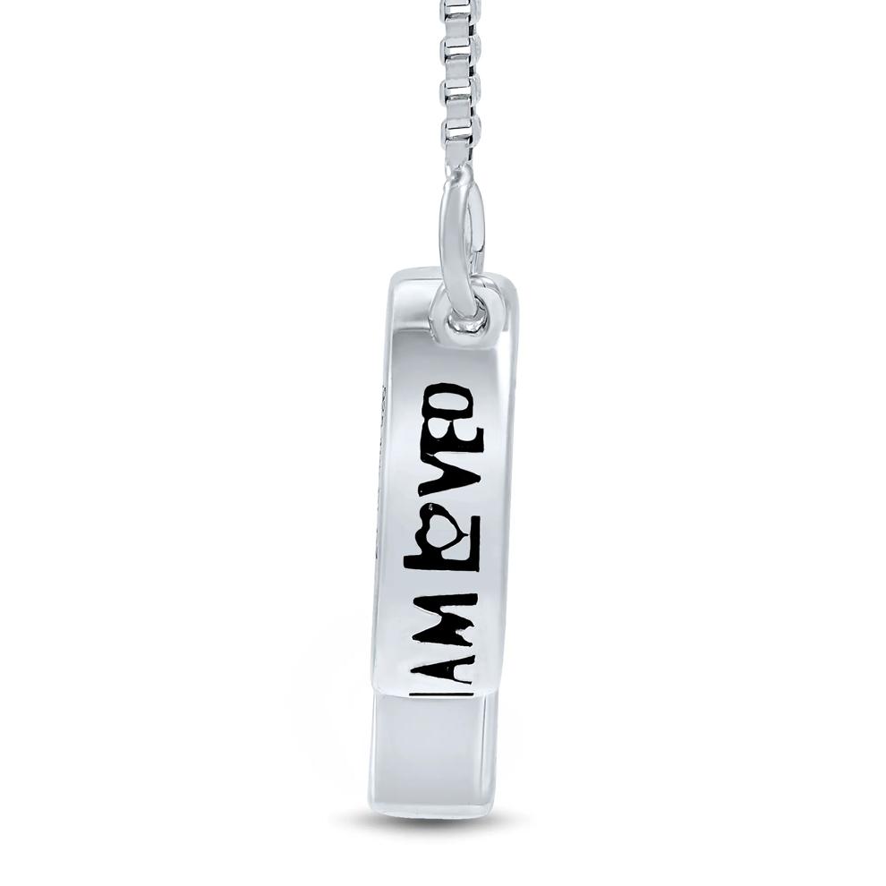 Diamond Accent Capricorn Zodiac Pendant in Sterling Silver and 14K Rose Gold  – Image 2 of 7