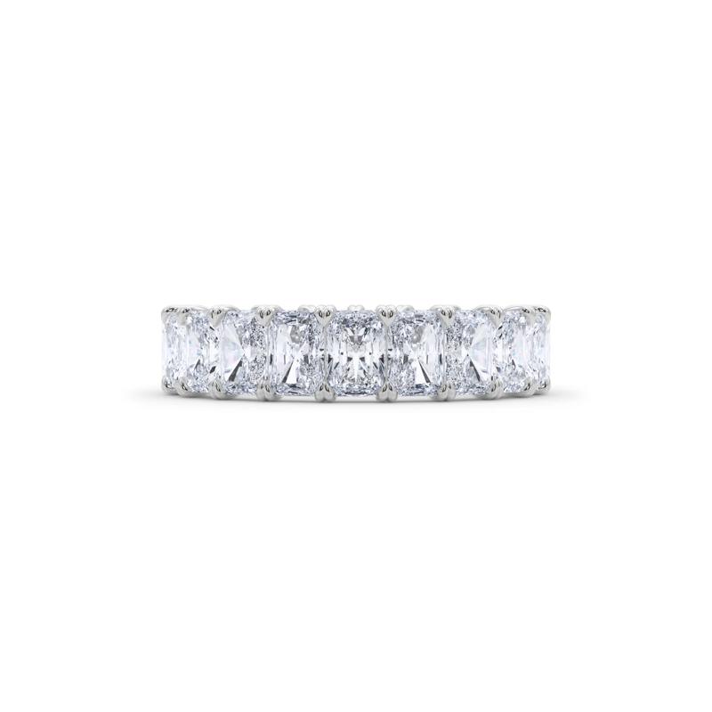 Lab Grown Diamond Radiant-Cut Eternity Band in 14K White Gold &#40;5 ct. tw.&#41; – Image 1 of 5
