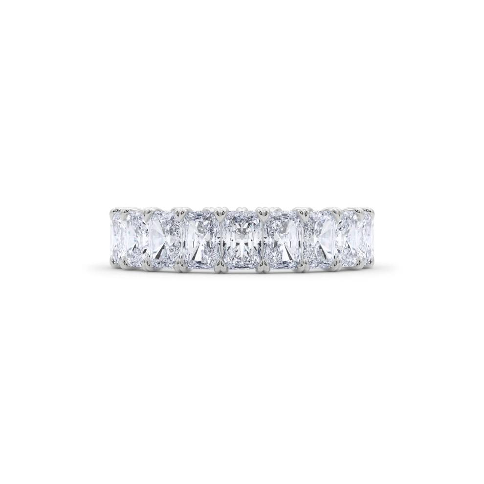 Lab Grown Diamond Radiant-Cut Eternity Band in 14K White Gold (5 ct. tw.) – Image 1 of 5
