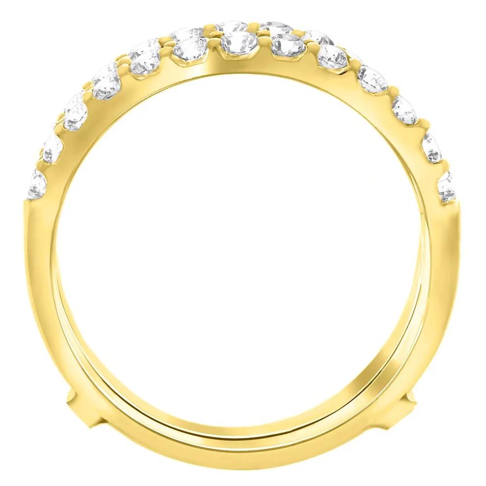 Diamond Chevron Insert in 14K Yellow Gold – Image 2 of 4