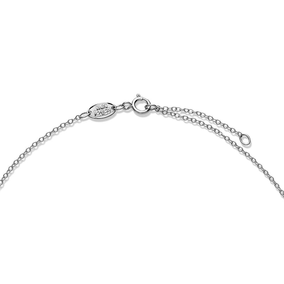 Lab Grown Diamond Accent Dog Paw Medallion Pendant in Sterling Silver &amp; 10K Rose Gold – Image 2 of 5