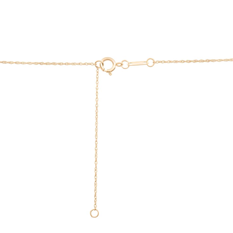 Lab-Created Alexandrite Three-Stone Triangle Birthstone Pendant in 10K Yellow Gold – Image 3 of 4