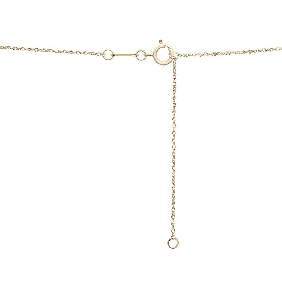 Pav&eacute; Diamond Door Knocker Pendant in 10K Yellow Gold (1/4 ct. tw.) – Image 4 of 4