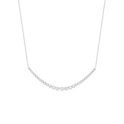 Diamond Graduated Necklace in 10K White Gold (1 1/2 ct. tw.)