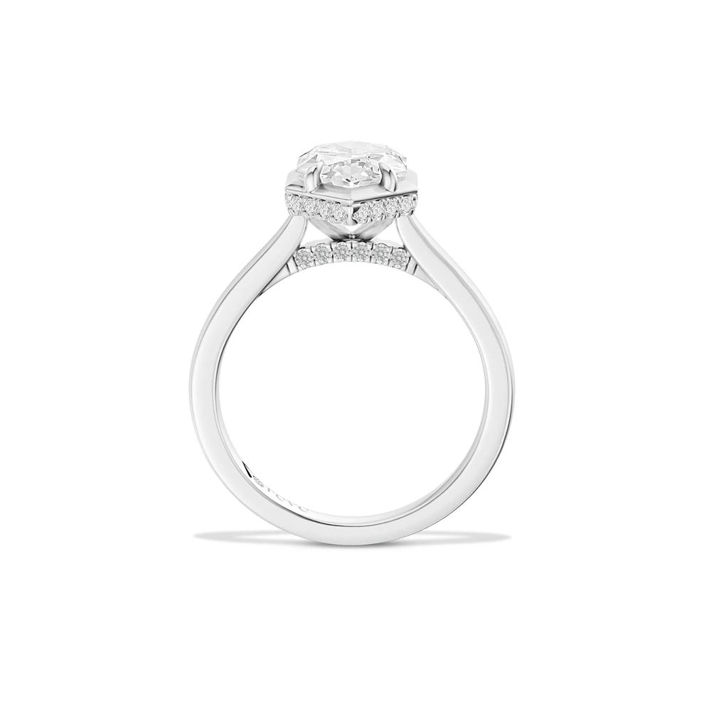 Tess Lab Grown Diamond Dutch Marquise Center Engagement Ring in 14K White Gold (3 1/4 ct. tw.) – Image 2 of 4