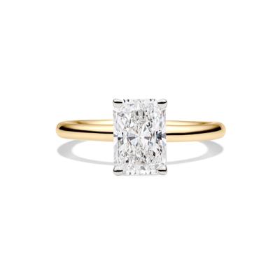Lab Grown Diamond Radiant-Cut Solitaire Ring in 14K Yellow Gold (2 ct.)