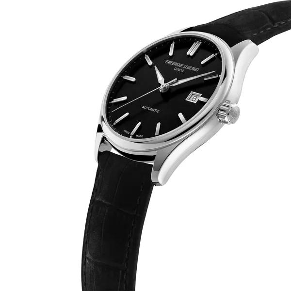 Men&#39;s Classics Index Automatic Watch With Black Dial and Black Leather Strap – Image 2 of 3